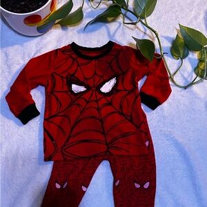Spider Web (Red) Pajama Set